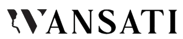 Wansati Brands logo spelt in black